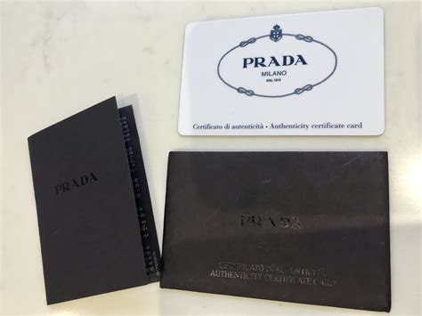 tarjeta de autenticidad prada|Prada authentication.